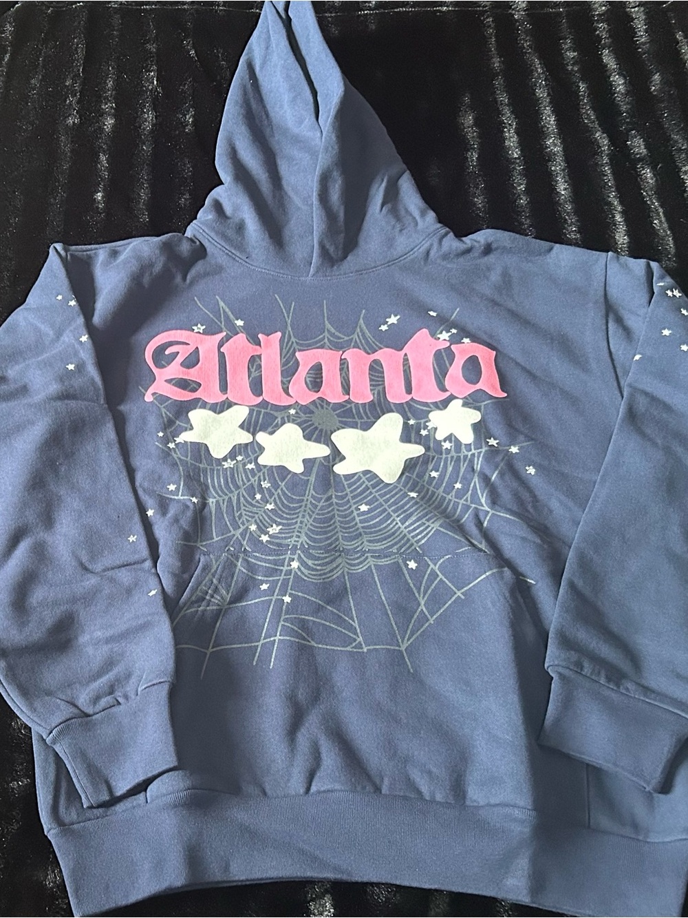 Sp5der “Atlanta” Hoodie Navy